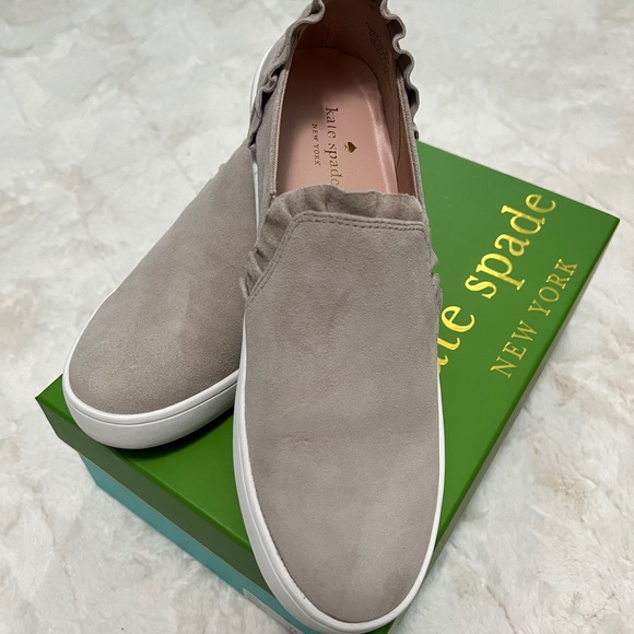 Kate Spade Lilly Sneakers in Grey Suede Size 9 - Picture 2 of 12
